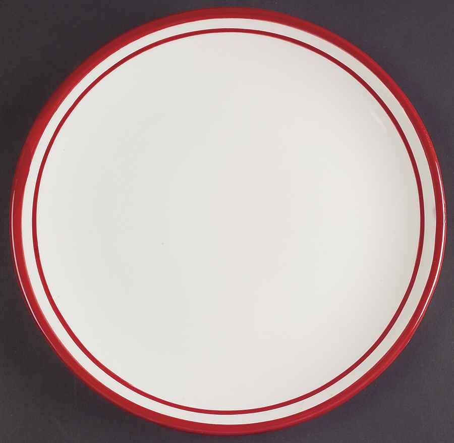 Circa Red Dinner Plate by Dansk-1