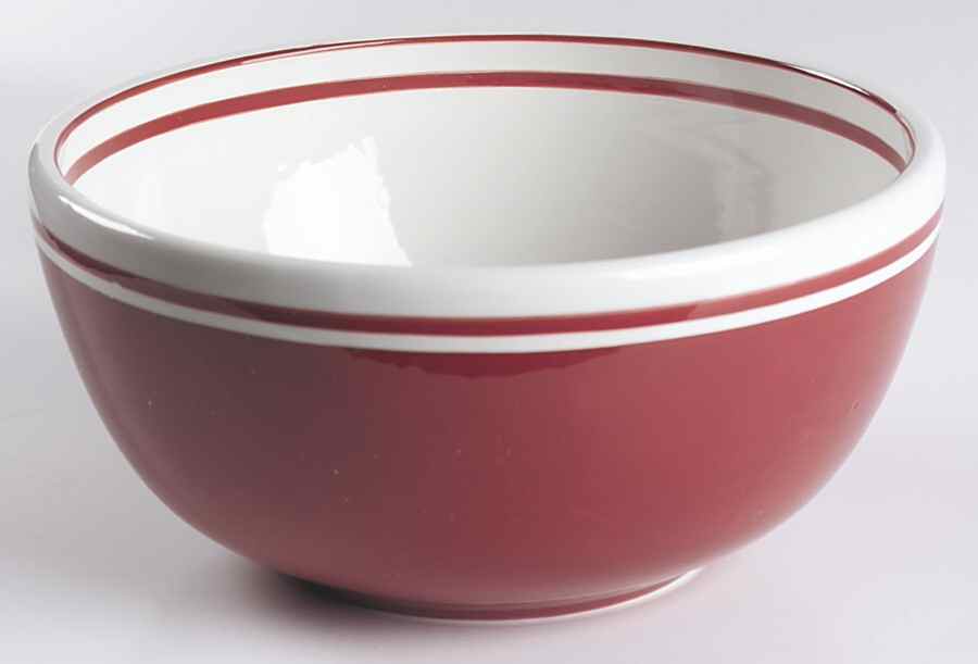 Circa Red 8" Round Vegetable Bowl by Dansk-1