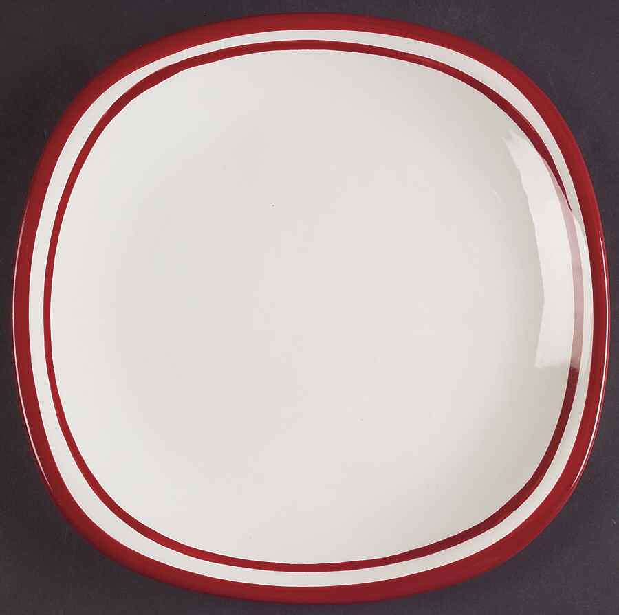 Circa Red Square Salad Plate by Dansk-1