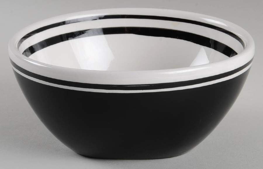 Circa Black Soup/Cereal Bowl by Dansk-1