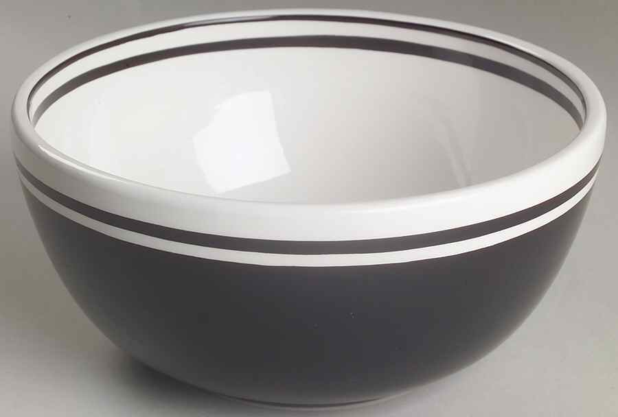 Circa Black 8" Round Vegetable Bowl by Dansk-1