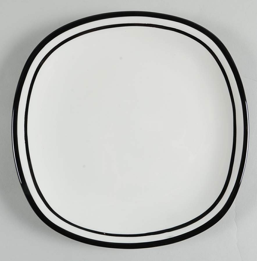 Circa Black Square Salad Plate by Dansk-1