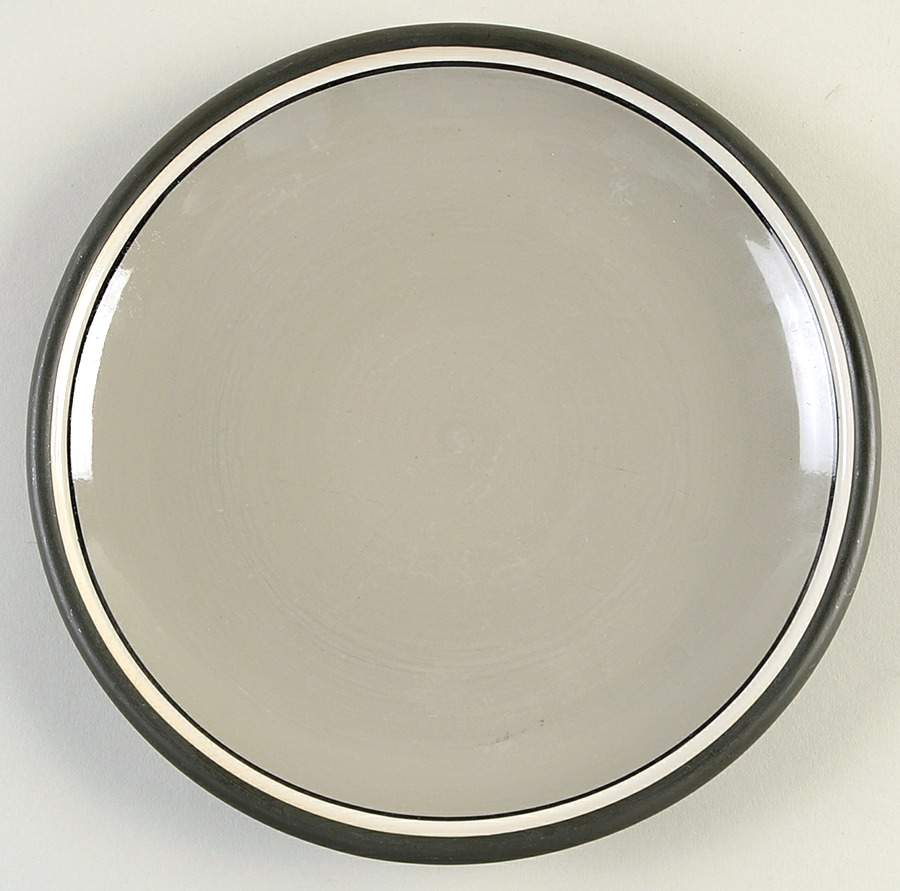Stacking Stripe Dove Grey Salad Plate by Dansk-1