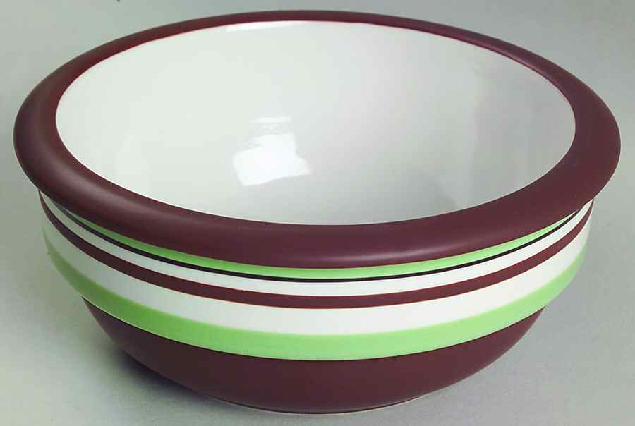 Stacking Stripe Pistachio Soup/Cereal Bowl by Dansk-1