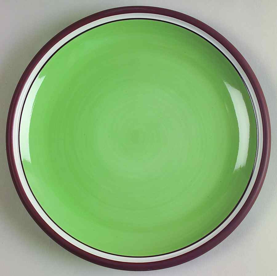 Stacking Stripe Pistachio Salad Plate by Dansk-1