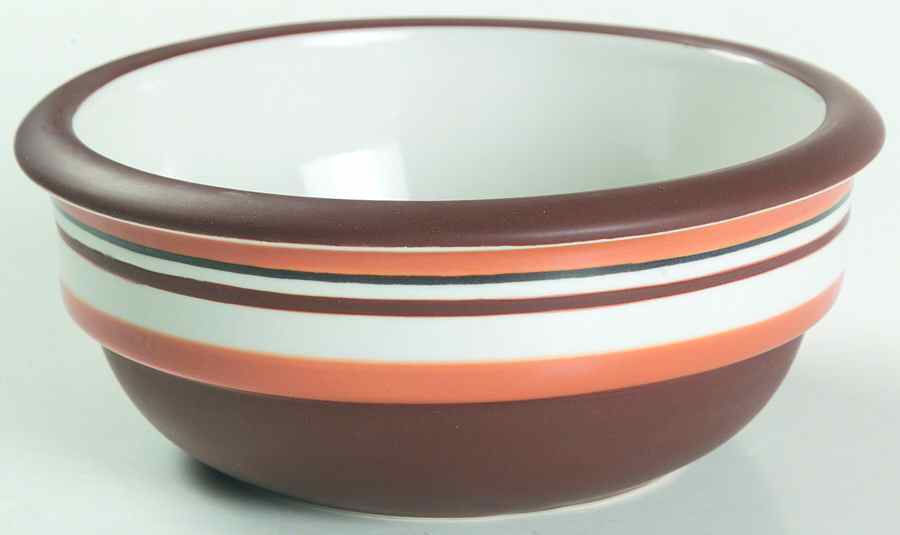 Stacking Stripe Pumpkin Soup/Cereal Bowl by Dansk-1