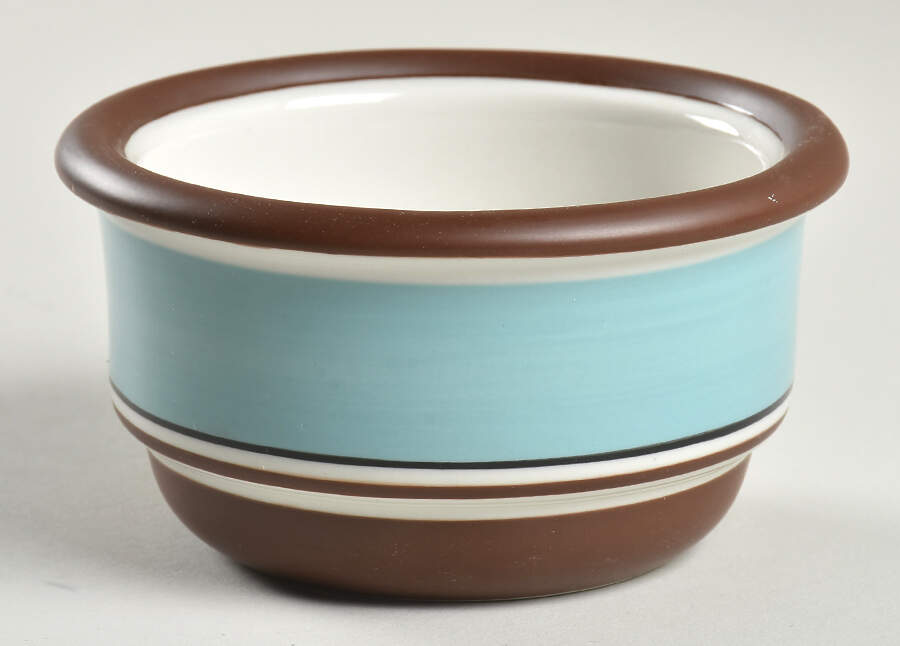 Stacking Stripe Teal Sugar Bowl No Lid by Dansk-1