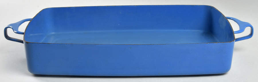 Bistro Enamel Blue 13" Metal Rectangular Baker by Dansk-1