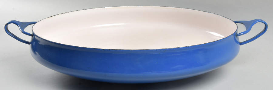 Bistro Enamel Blue 13" Metal Buffet Server by Dansk-1