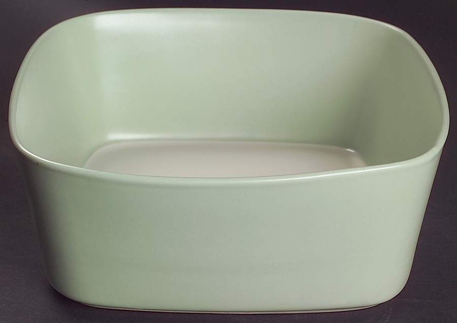 Ang.L Fern (Green) 8" Square Vegetable Bowl by Dansk-1