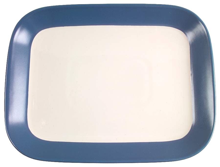 Ang.L Indigo (Blue) 14" Rectangular Serving Platter by Dansk-1