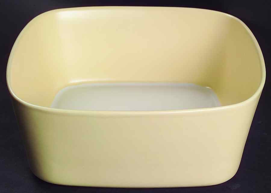 Ang.L Maize (Yellow) 8" Square Vegetable Bowl by Dansk-1