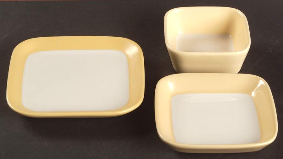 Ang.L Maize (Yellow) Individual Dip Dish - Set of 3 by Dansk-1
