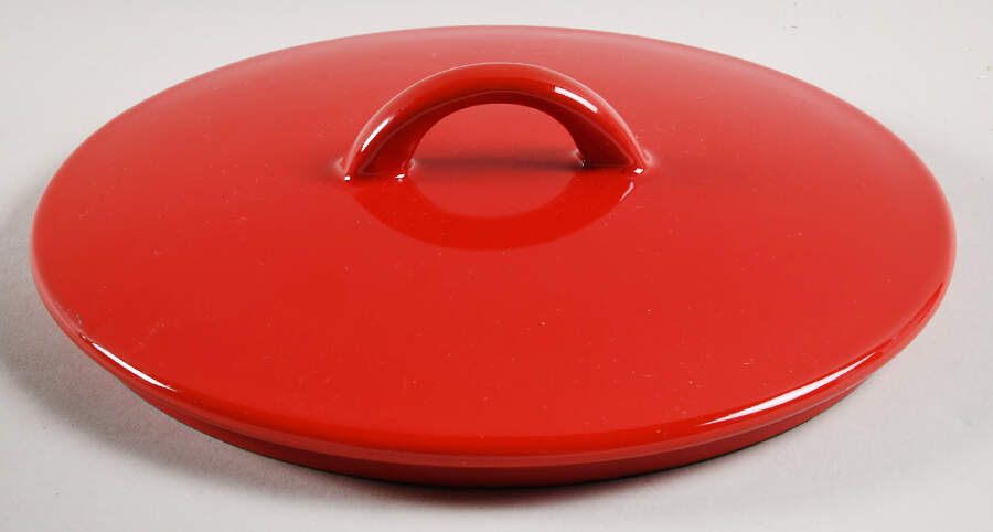 Bistro Enamel Red Lid for 3 Quart Covered Metal Saucepan by Dansk-1