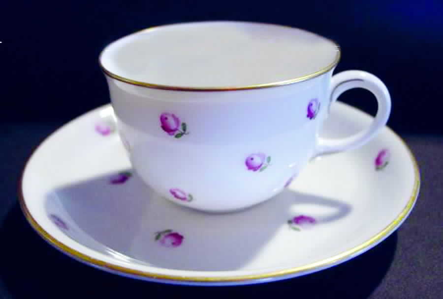 DUX1 Flat Cup & Saucer Set by Royal Dux-1