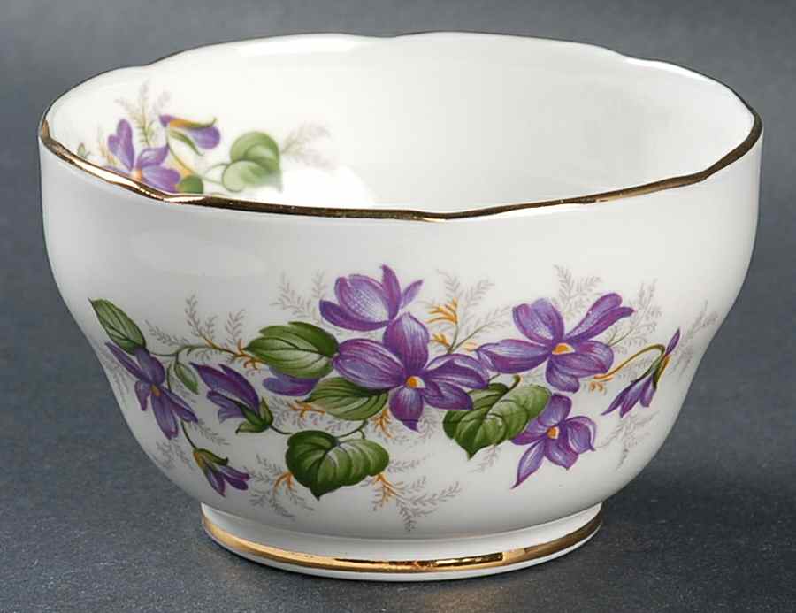 Violets Mini Open Sugar Bowl by Duchess-1
