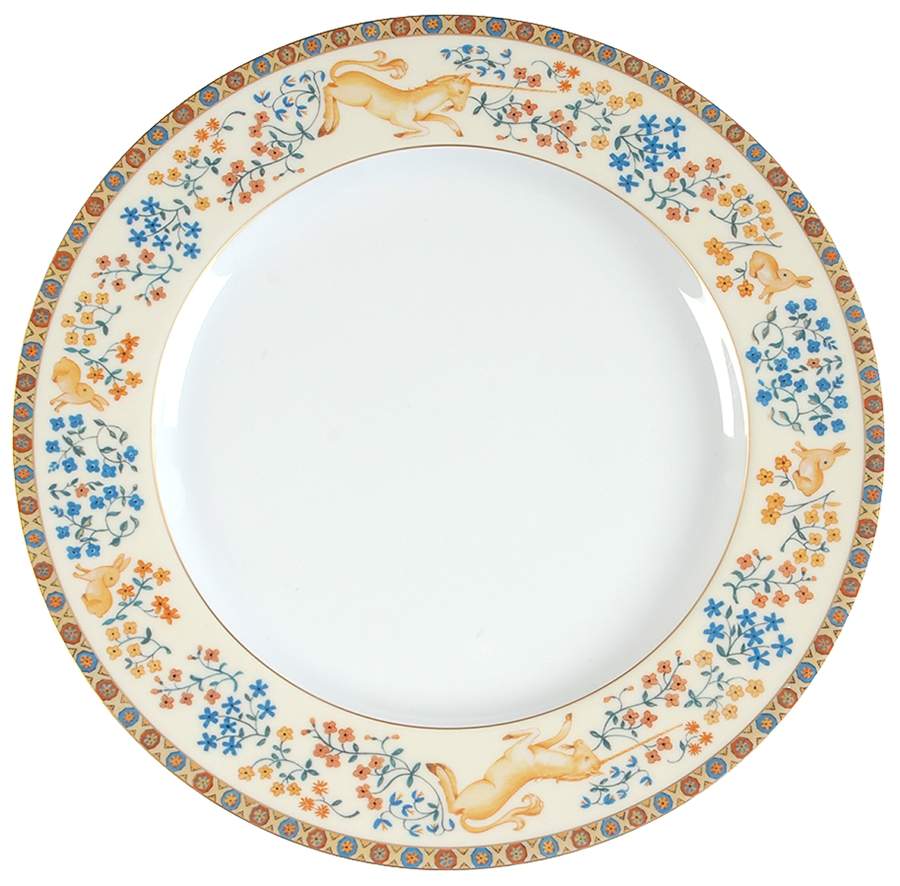Dame a la Licorne (Restaurant) Dinner Plate by Philippe Deshoulieres-1