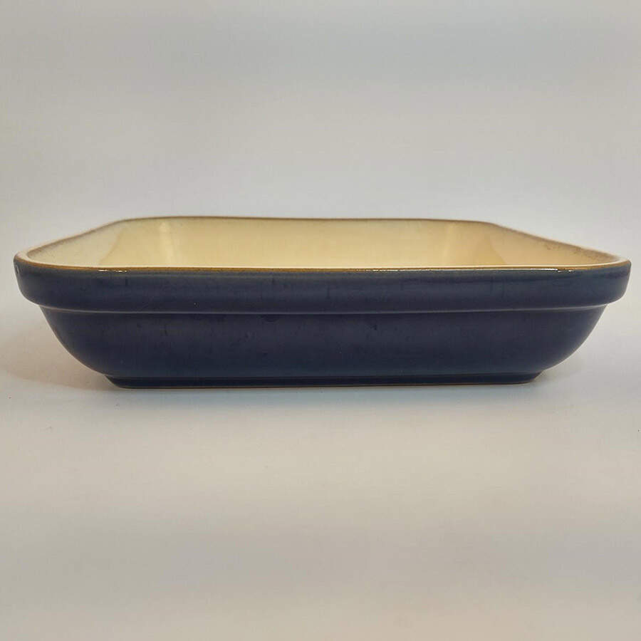 Drama Blue 9" Square Baker by Denby-Langley-1