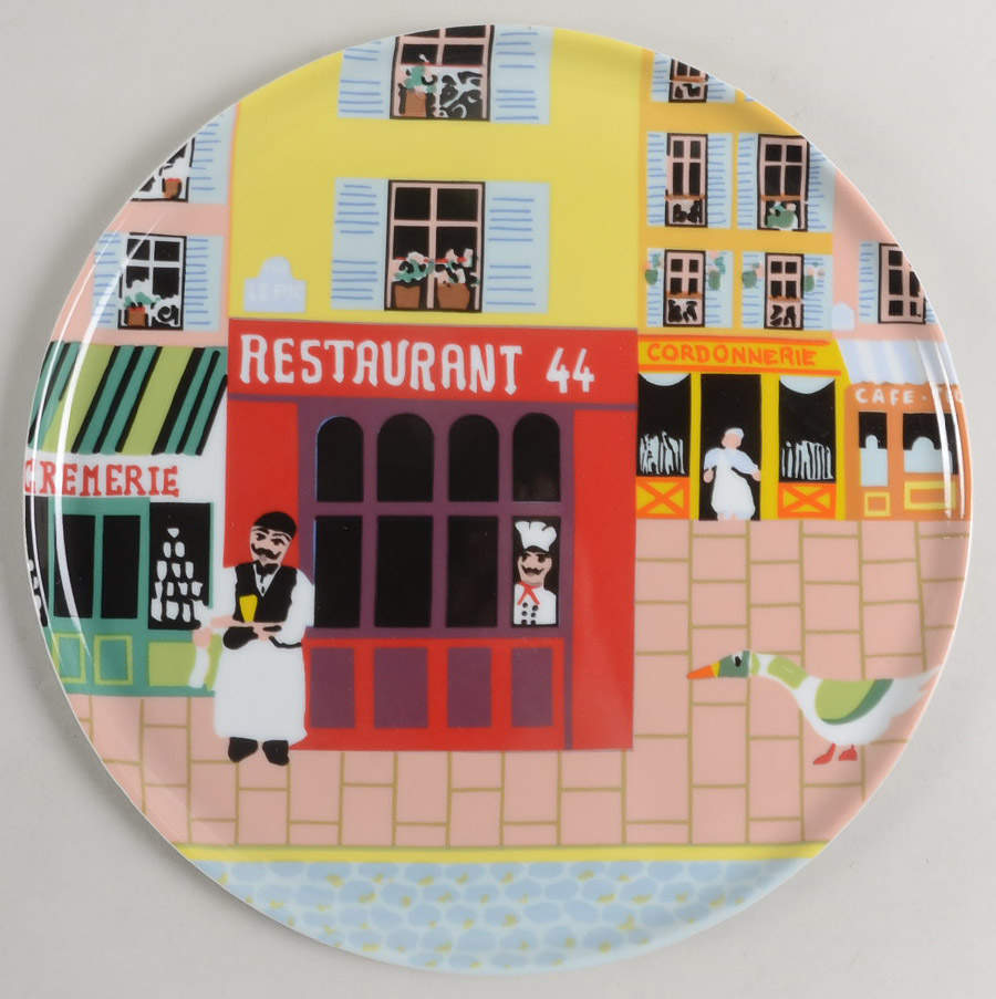 Merchant Row Cake Plate by Philippe Deshoulieres-1