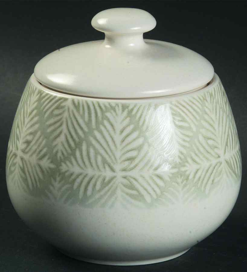 Lyon Fern Sugar Bowl & Lid by Dansk-1