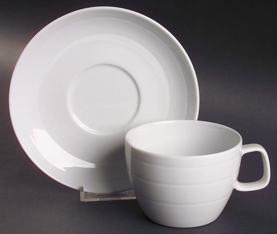 Precision Flat Cup & Saucer Set by Dansk-1