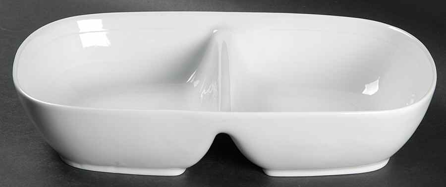 Precision Rectangular Divided Vegetable Bowl by Dansk-1