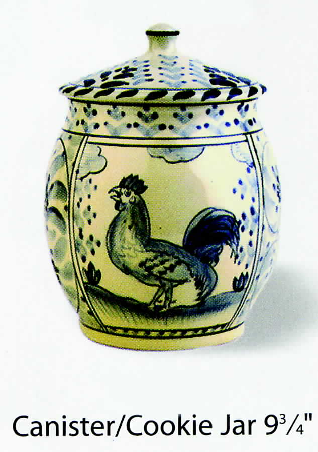 Rooster Cookie Jar & Lid by Dovis Designs-1