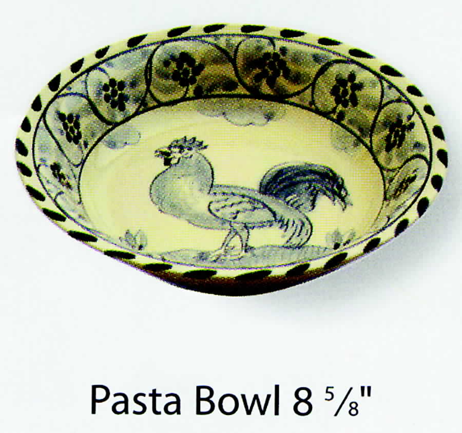 Rooster 8" Individual Pasta Bowl by Dovis Designs-1