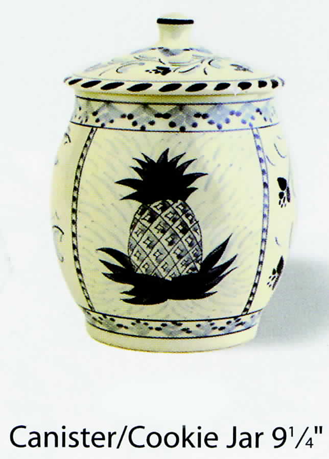Pineapple Cookie Jar & Lid by Dovis Designs-1