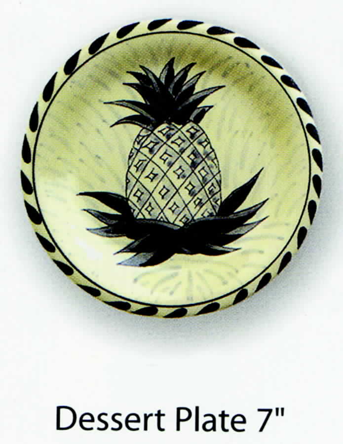 Pineapple Dessert/Pie Plate by Dovis Designs-1