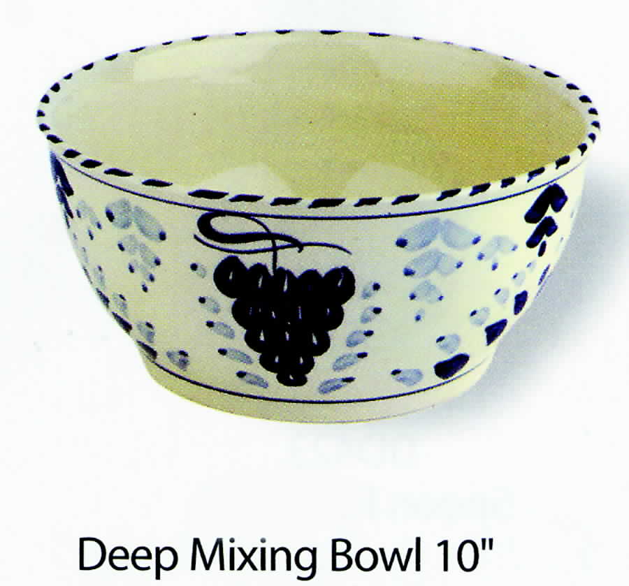 Grape & Floral 10" Mixing Bowl by Dovis Designs-1