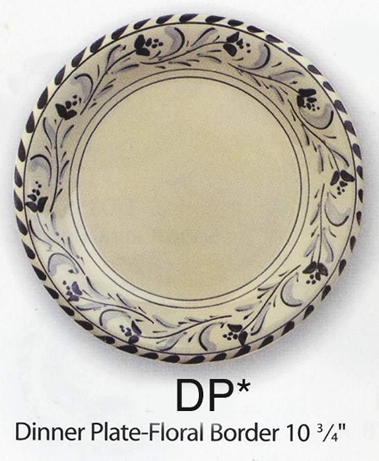 Grape & Floral Dinner Plate by Dovis Designs-1