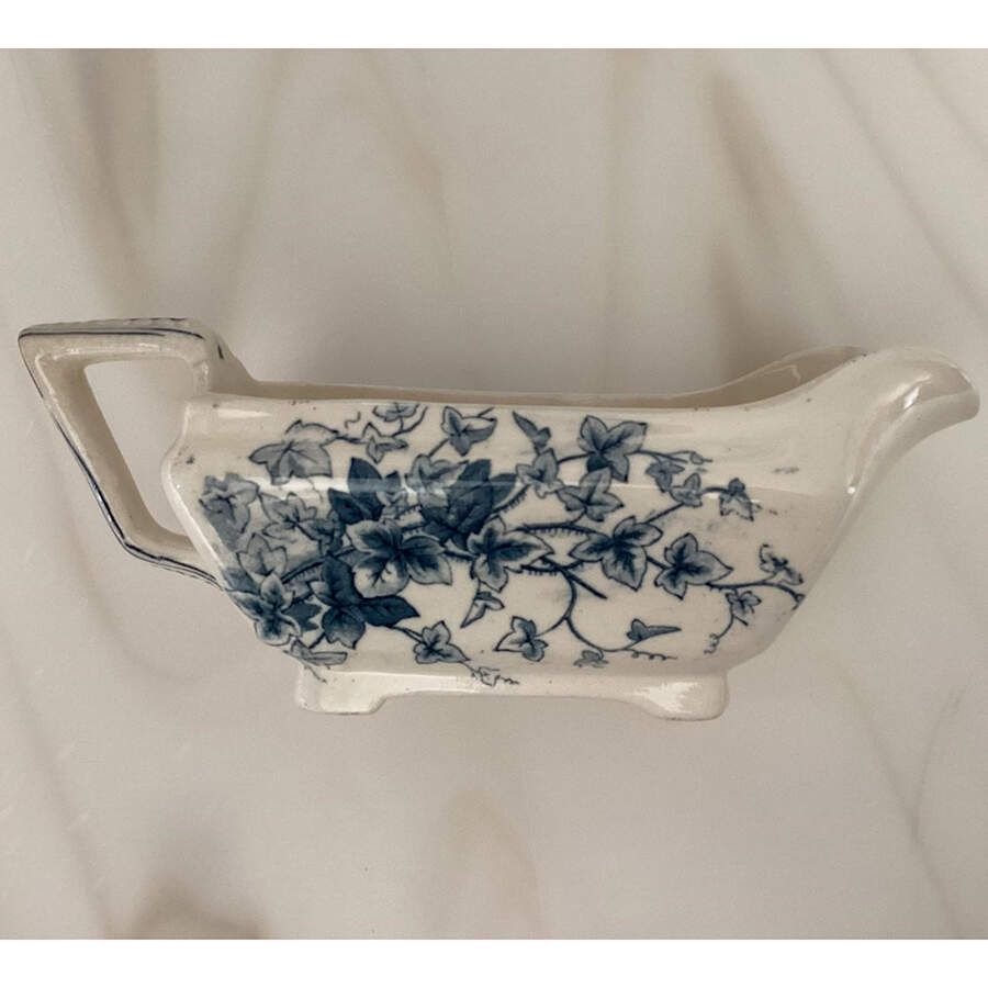 Victor Blue Gravy Boat by JH Davis-1