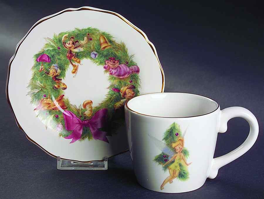 DIN7 Flat Cup & Saucer Set by Disney-1