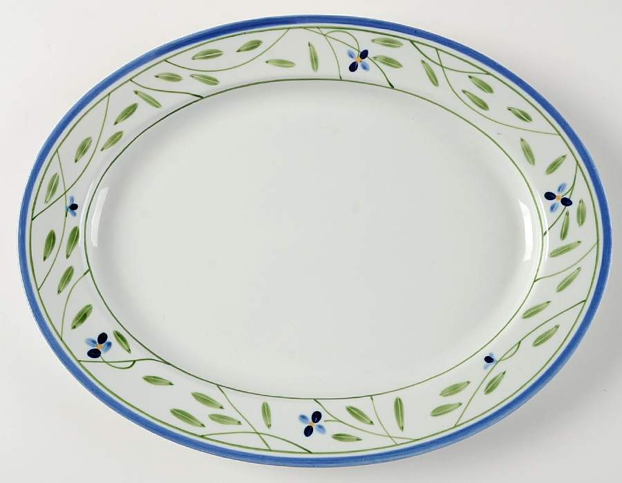 DAN99 14" Oval Serving Platter by Dansk-1