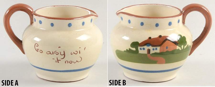 Torquay Devon Motto Ware Mini Creamer by Dartmouth-1