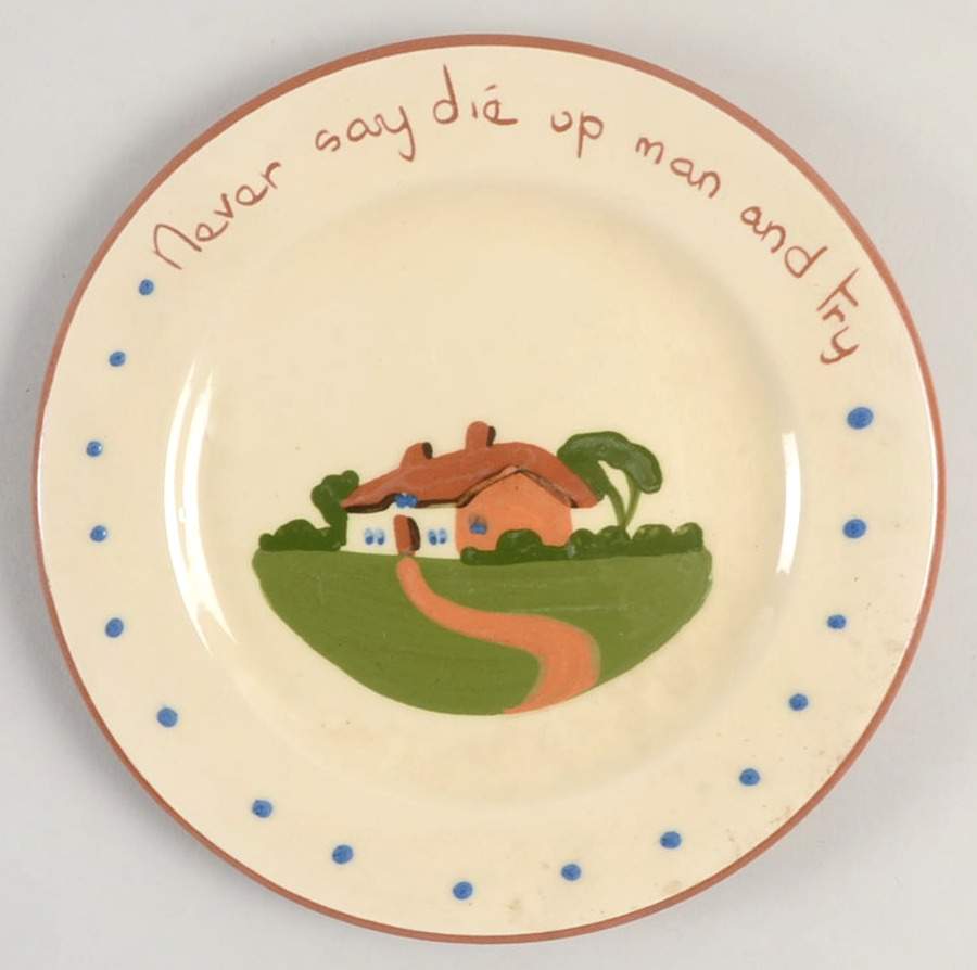 Torquay Devon Motto Ware Bread & Butter Plate by Dartmouth-1