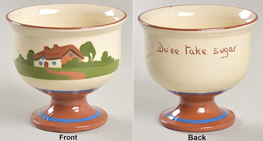 Torquay Devon Motto Ware China Sherbet by Dartmouth-1