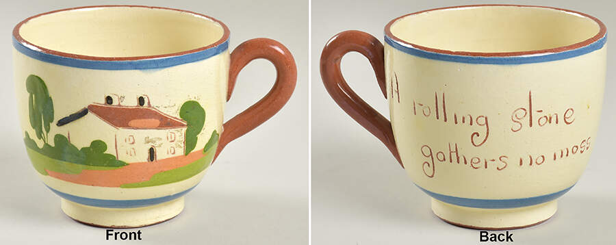 Torquay Devon Motto Ware Footed Cup by Dartmouth-1