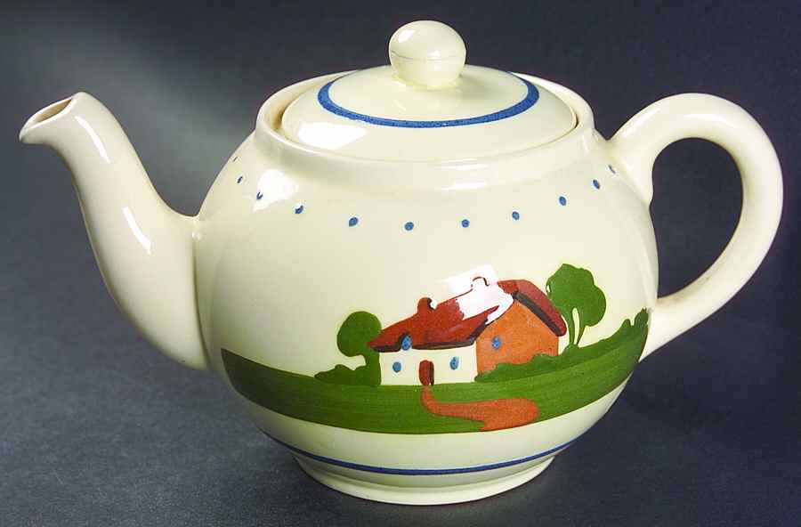 Torquay Devon Motto Ware Mini Teapot & Lid by Dartmouth-1