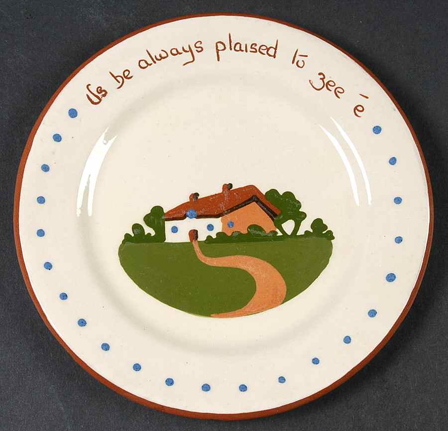 Torquay Devon Motto Ware Bread & Butter Plate by Dartmouth-1