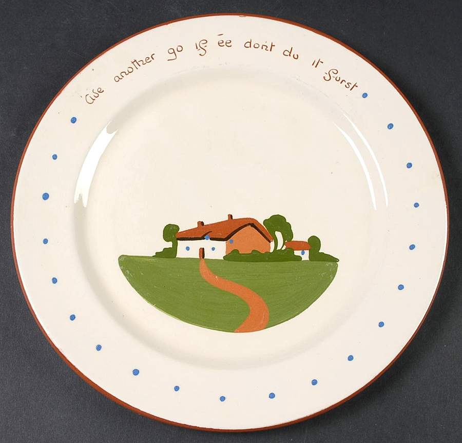 Torquay Devon Motto Ware Dinner Plate by Dartmouth-1