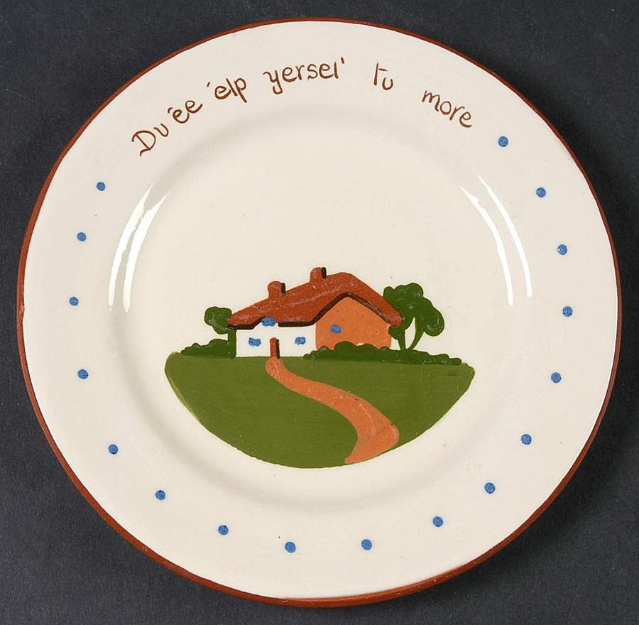 Torquay Devon Motto Ware Bread & Butter Plate by Dartmouth-1