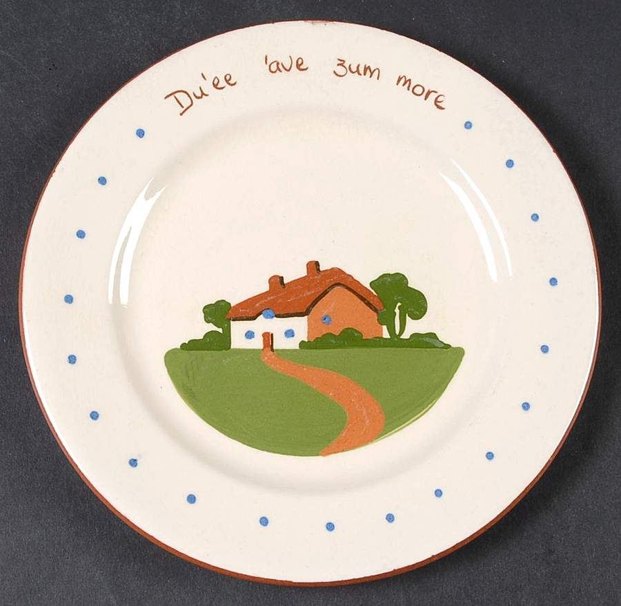 Torquay Devon Motto Ware Bread & Butter Plate by Dartmouth-1