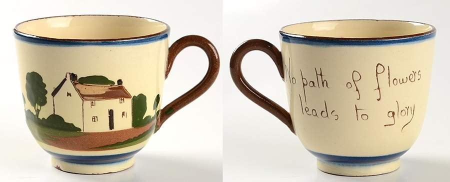 Torquay Devon Motto Ware Footed Cup by Dartmouth-1