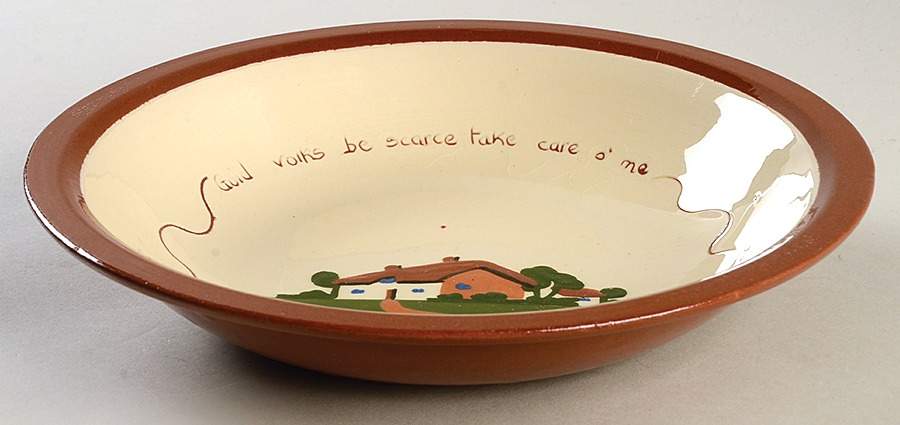 Torquay Devon Motto Ware 9" Round Vegetable Bowl by Dartmouth-1