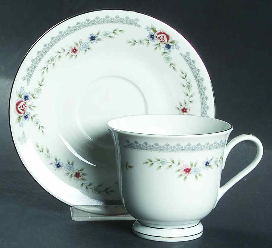Melody (Coupe, 2006) Footed Cup & Saucer Set by Dynasty China-1