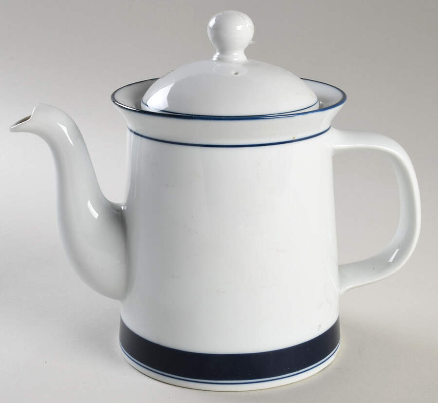 Allegro Blue (Japan) Tea/Coffee Pot & Lid by Dansk-1