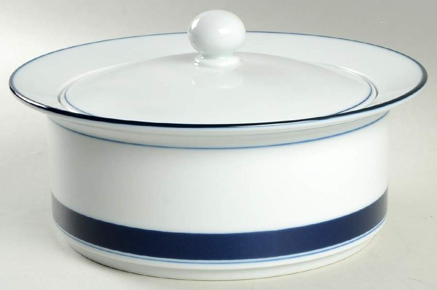 Allegro Blue (Japan) 2 Qt Round Covered Casserole by Dansk-1