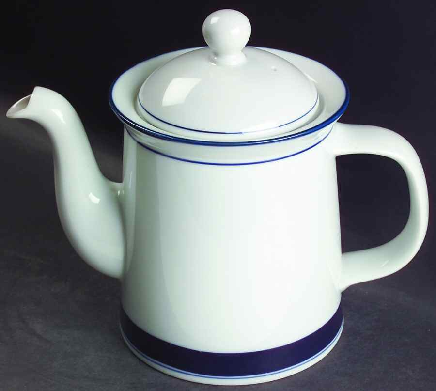 Allegro Blue (Japan) Tea/Coffee Pot & Lid by Dansk-1